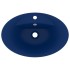 Lavabo lujoso con rebosadero cerámica azul oscuro