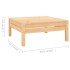 Juego de muebles de jardín 7 piezas madera maciza de