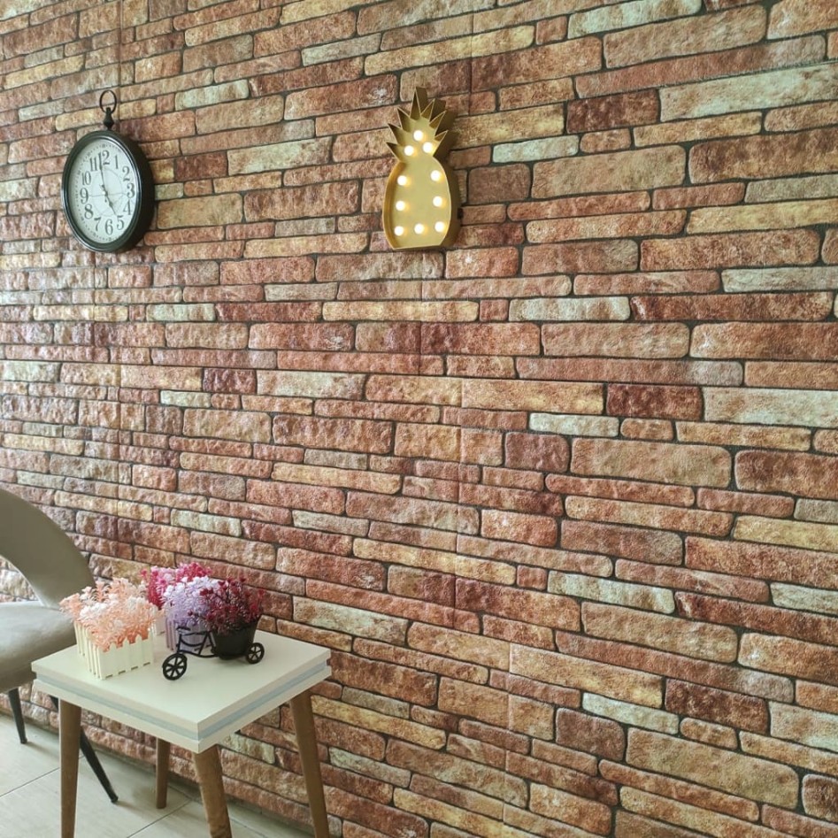 Paneles de pared 3D diseño de ladrillo 10 uds EPS
