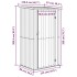 Cobertizo de jardín acero galvanizado marrón 118,5x97x209,5