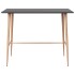 Mesa alta de cocina negro 120x60x105