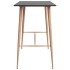 Mesa alta de cocina negro 120x60x105