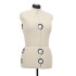 Maniquí de sastre ajustable mujer color crema talla M