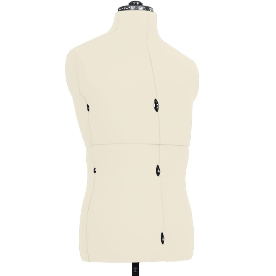 Maniquí de sastre ajustable hombre color crema talla