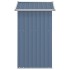 Cobertizo de jardín acero galvanizado gris 126x97,5x177