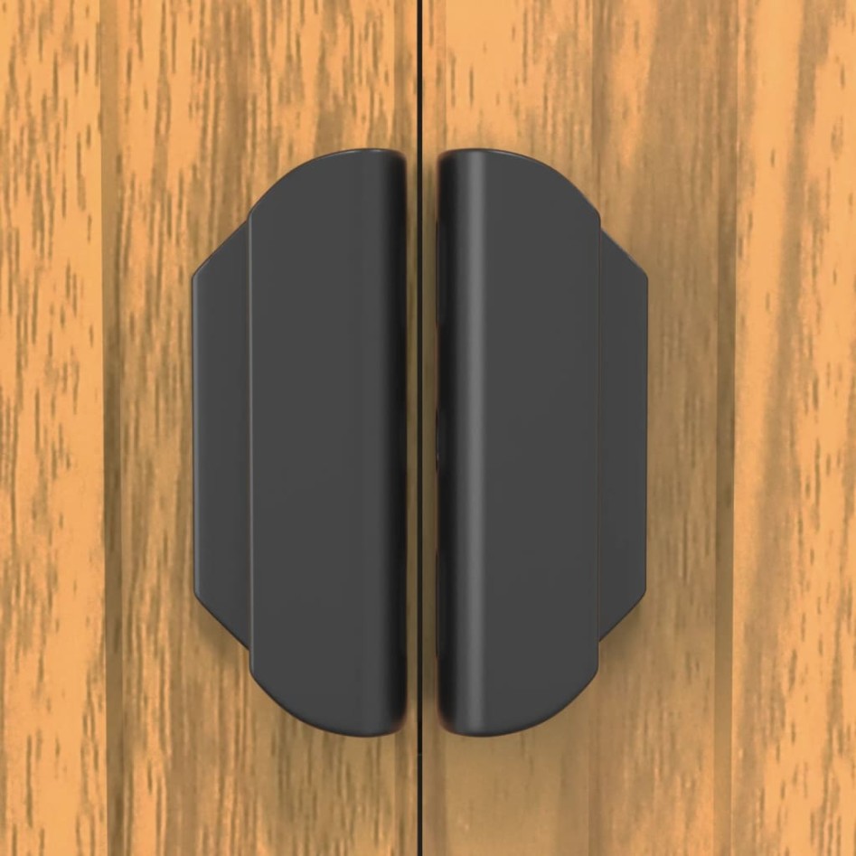 Cobertizo jardín acero galvanizado marrón claro 192x108x223