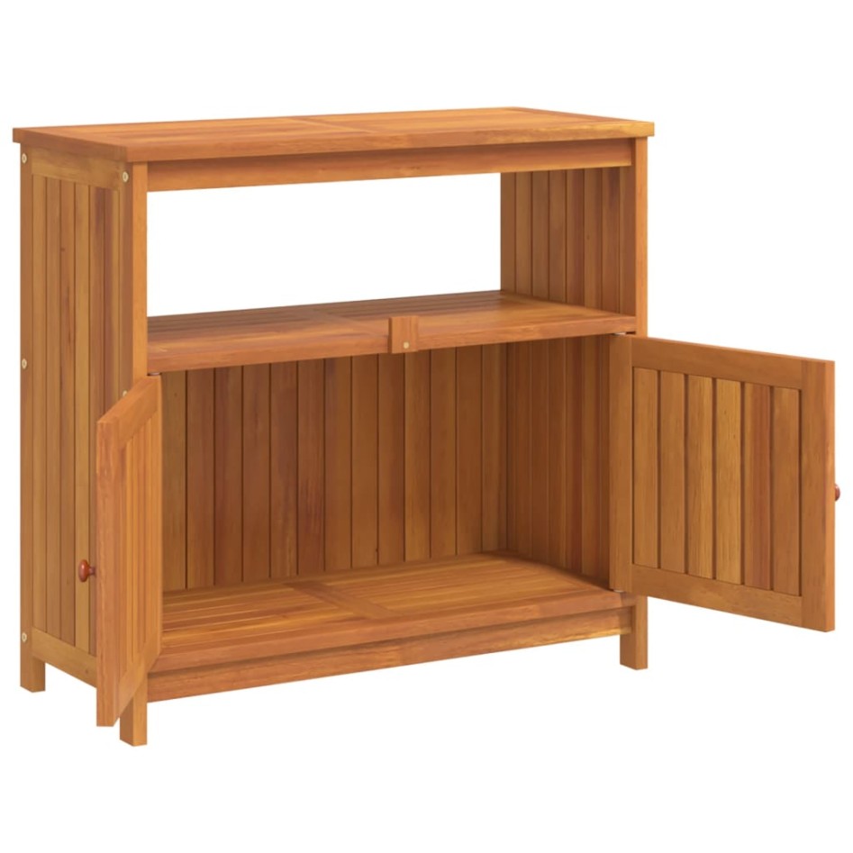 Mesa consola de jardín madera maciza acacia 80x35x75