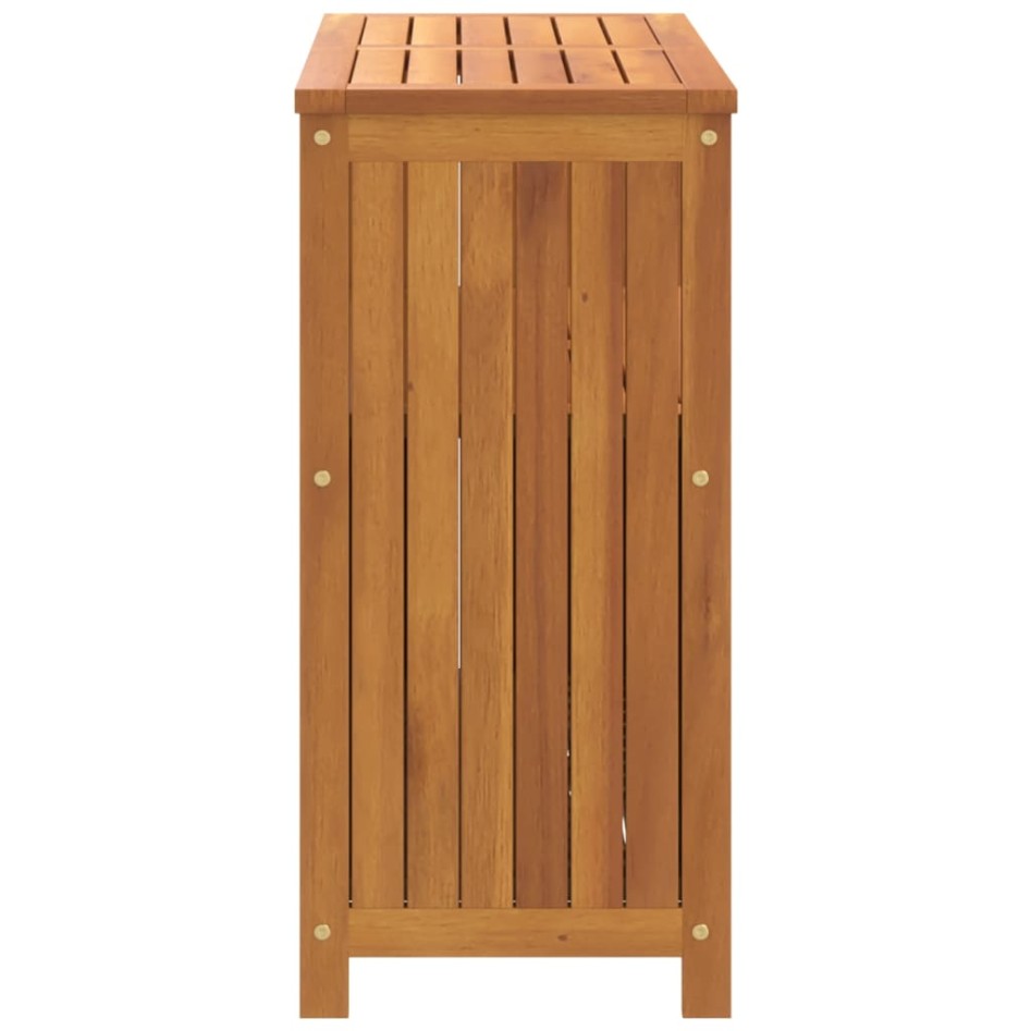Mesa consola de jardín madera maciza acacia 80x35x75
