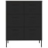 Armario de almacenamiento acero negro 80x35x101,5