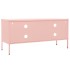 Mueble para TV de acero rosa 105x35x50
