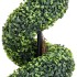 Planta espiral de Boj artificial con macetero verde 100