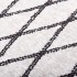 Alfombra lavable antideslizante negro y blanco 190x300