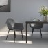 Sillas de comedor 2 unidades gris