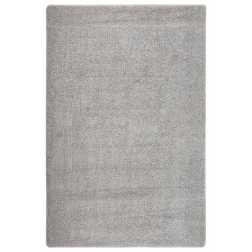 Alfombra peluda antideslizante gris claro 200x290