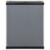 Armario para desechos de jardín PP gris y negro 68x40x85