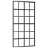 Puerta corredera ESG vidrio y aluminio negra 102x205