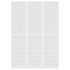 Biombo plegable con 3 paneles estilo japonés blanco 120x170