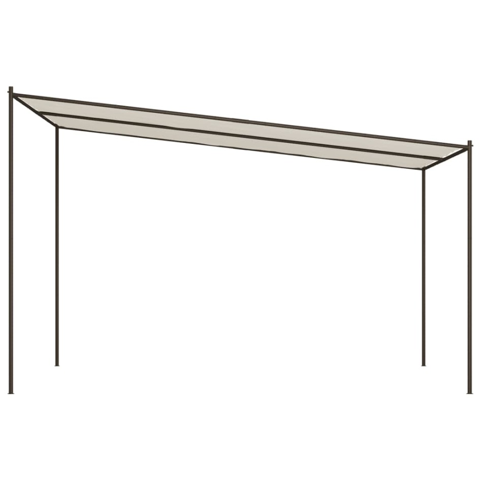 Cenador de acero y tela blanco 4x4 180