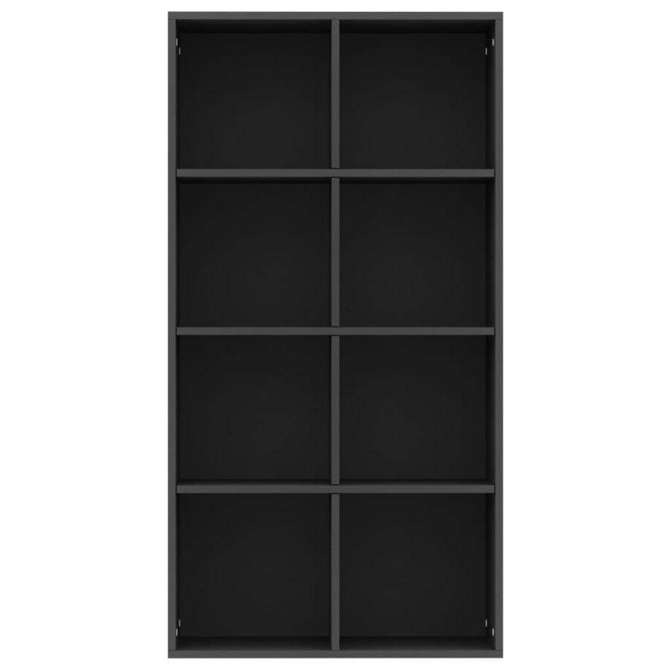 Estantería/Aparador madera contrachapada negro 66x30x130