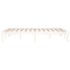 Estructura de cama doble pequeña madera maciza blanca