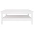 Mesa de centro de madera maciza de pino blanco 100x100x40