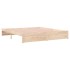 Estructura de cama madera maciza 180x200