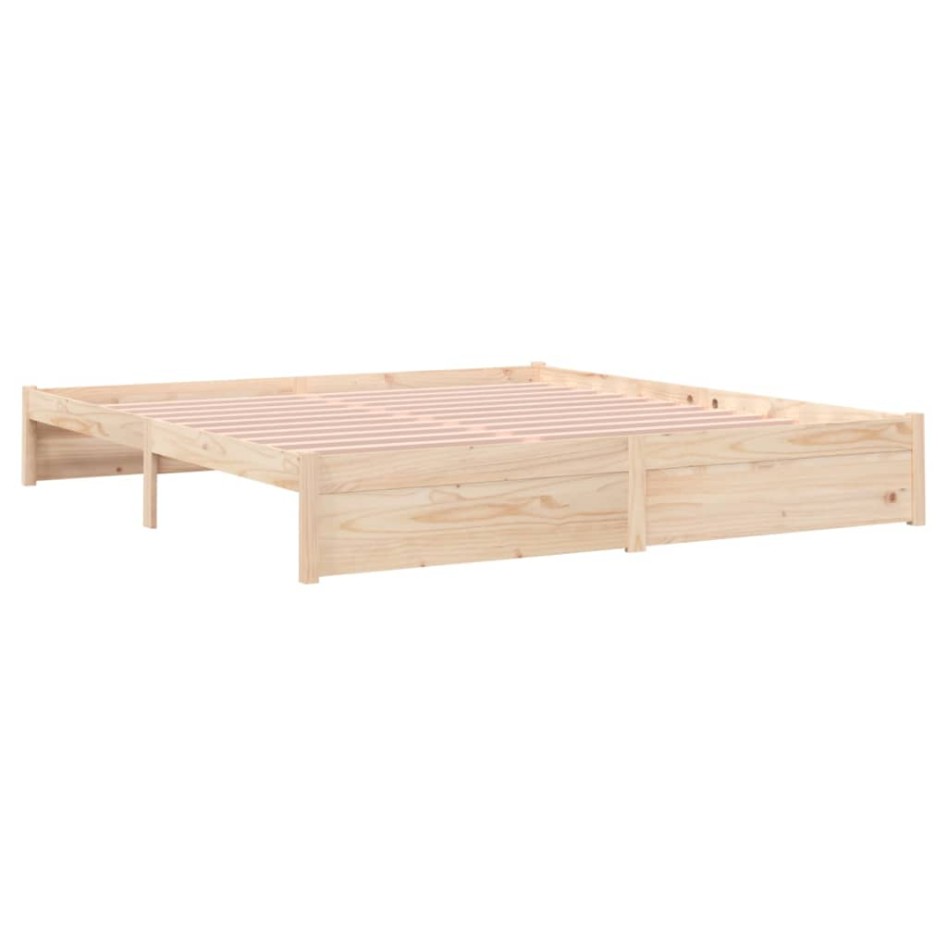 Estructura de cama madera maciza 180x200
