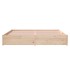 Estructura de cama madera maciza 180x200