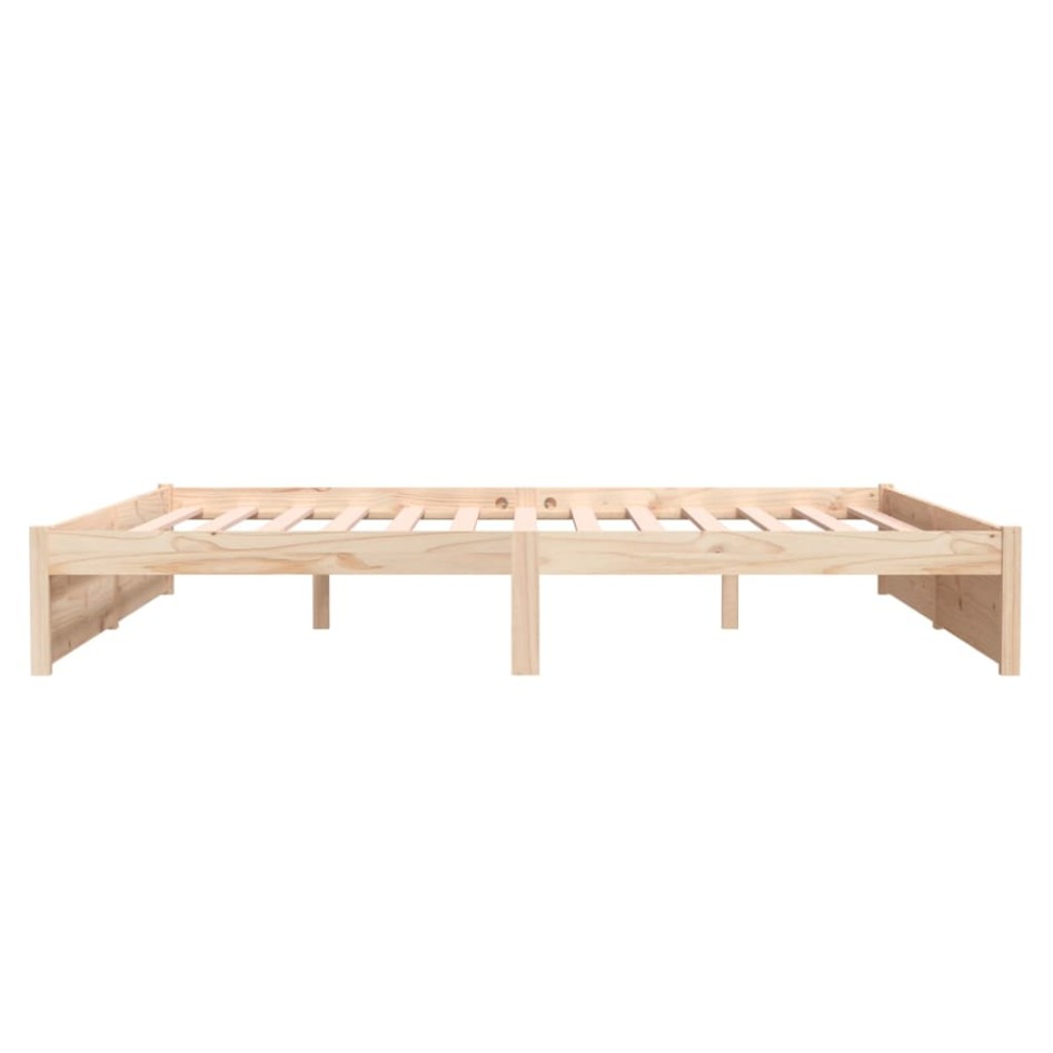 Estructura de cama madera maciza 180x200