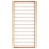 Estructura de cama individual de madera maciza 90x190