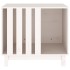 Caseta para perros madera maciza de pino blanco 70x50x62