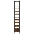 Estantería hierro madera ingeniería roble ahumado 100x32x170