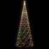 Árbol de Navidad con poste de metal 1400 LEDs de colores 5