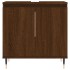 Set de muebles de baño 3 pzas madera contrachapada roble