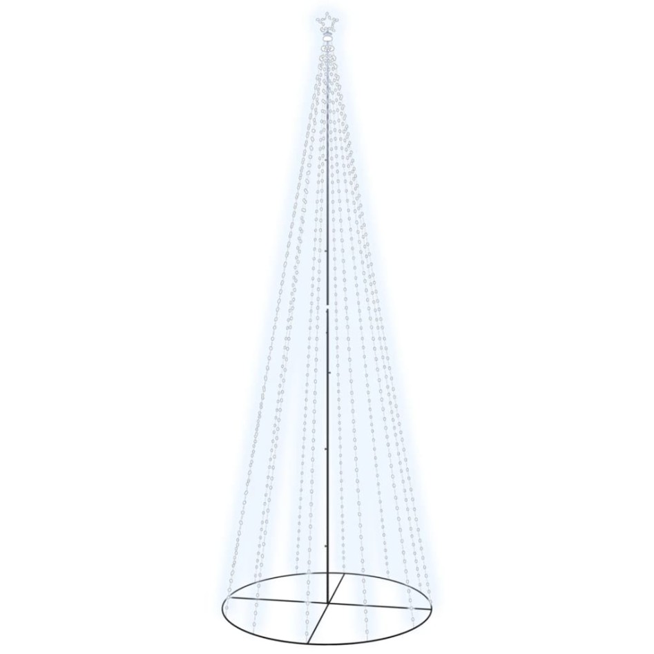 Árbol de Navidad cónico 732 LED blanco frío 160x500