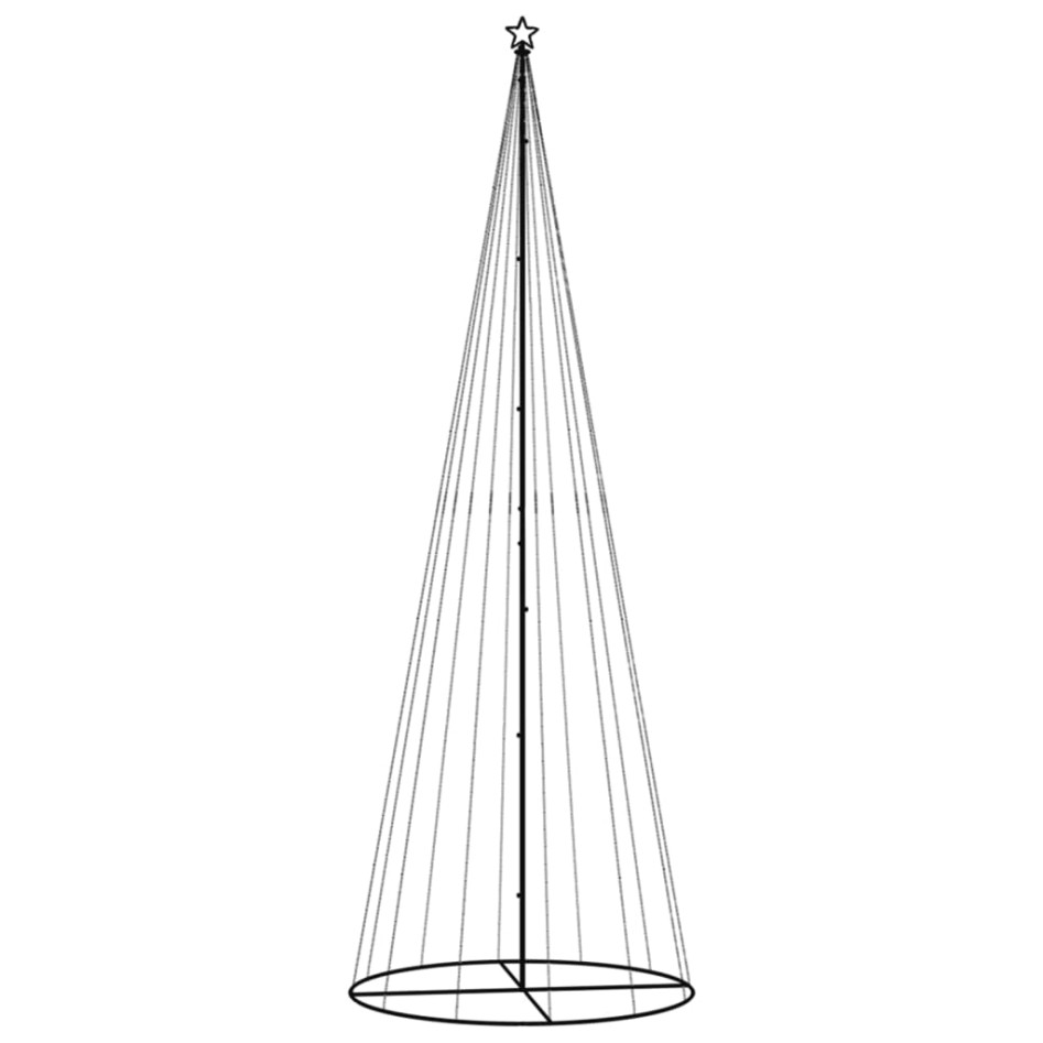 Árbol de Navidad cónico 732 LED blanco frío 160x500