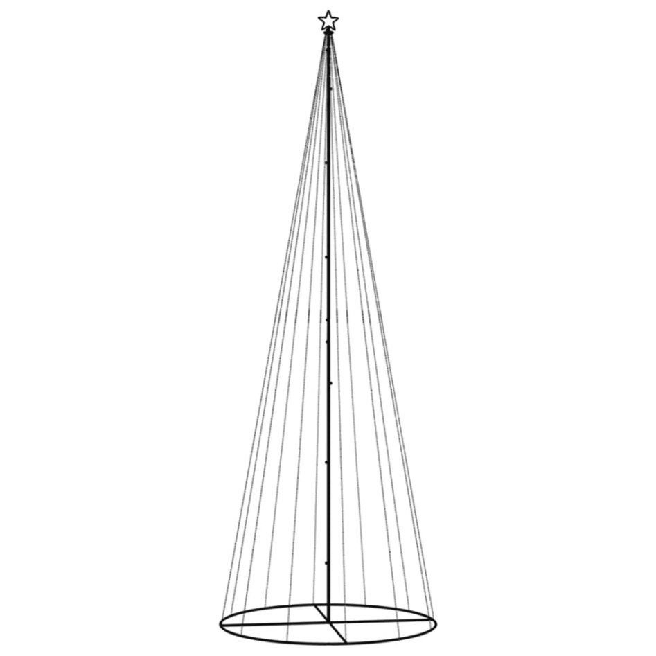 Árbol de Navidad cónico 732 LEDs de colores 160x500