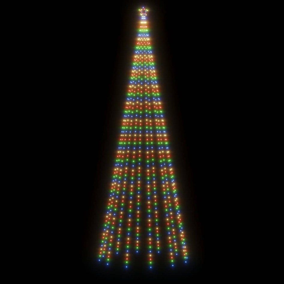 Árbol de Navidad cónico 732 LEDs de colores 160x500