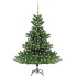 Árbol de Navidad abeto Nordmann con LEDs y bolas verde 240