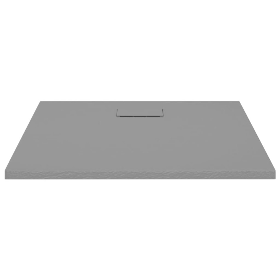 Plato de ducha SMC gris 90x80