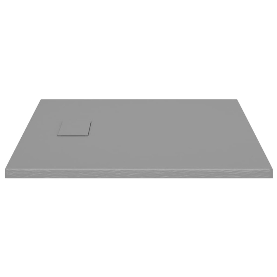 Plato de ducha SMC gris 90x80