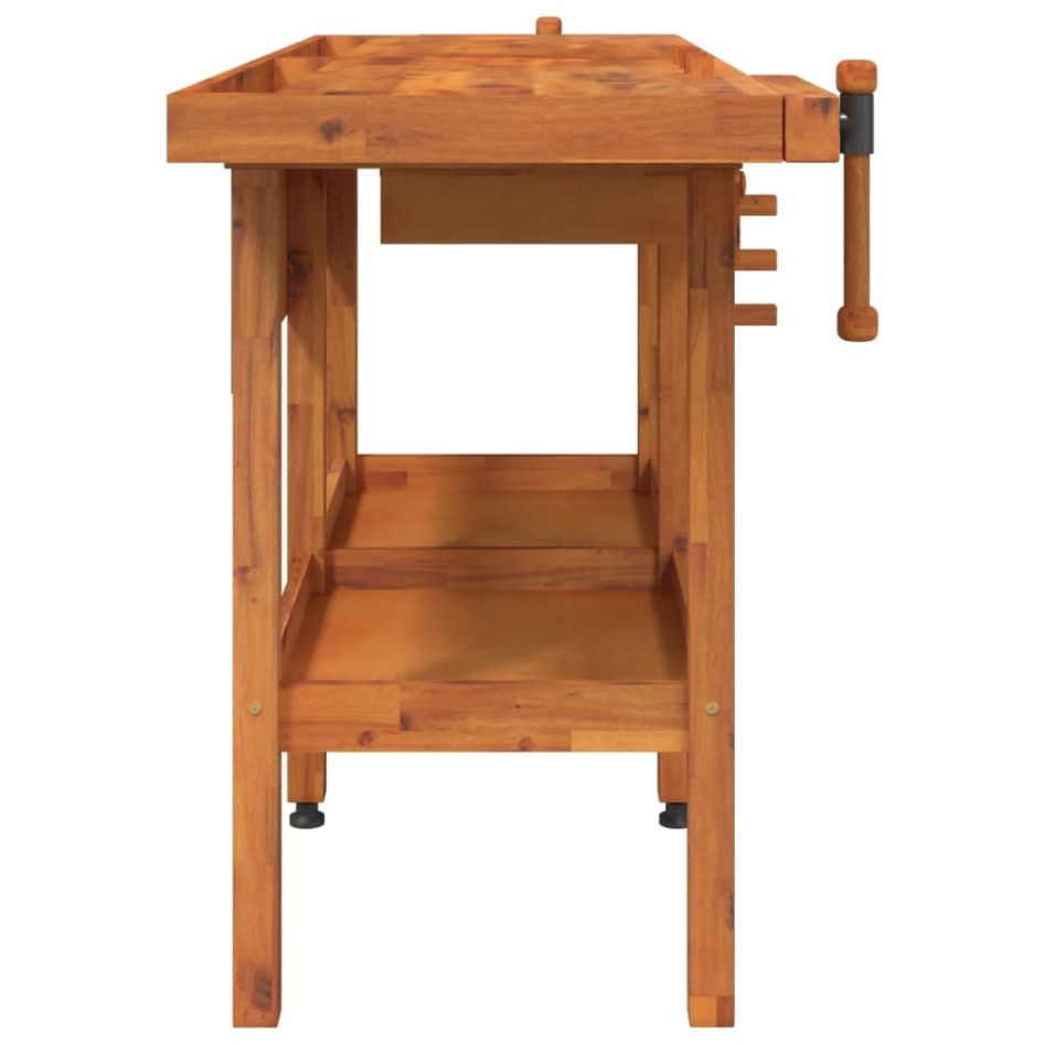 Banco de trabajo cajones y tornillos banco madera 162x62x83