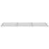 Marquesina de puerta policarbonato gris 300x80
