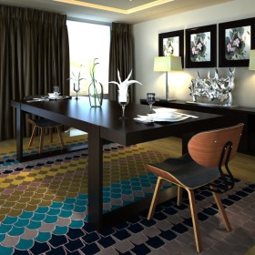 Sillas de comedor 2 unidades madera curvada y cuero