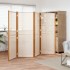 Biombo divisor de 4 paneles blanco crema 280x180