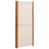 Biombo divisor de 4 paneles blanco crema 280x180