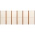Biombo divisor de 6 paneles blanco crema 420x180