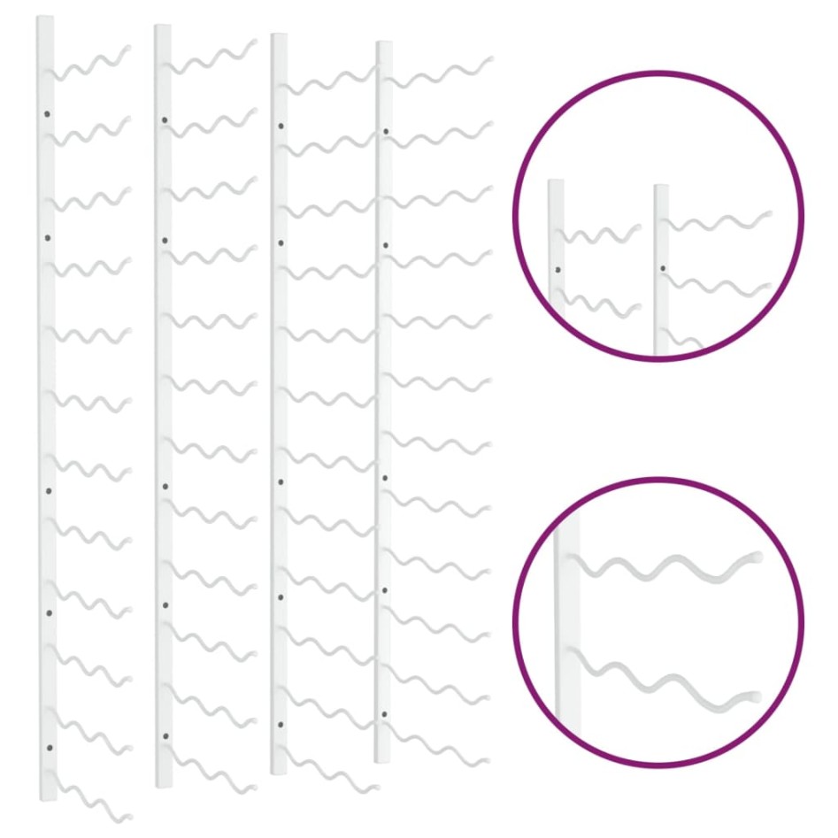 Botellero de pared para 36 botellas 2 unidades hierro