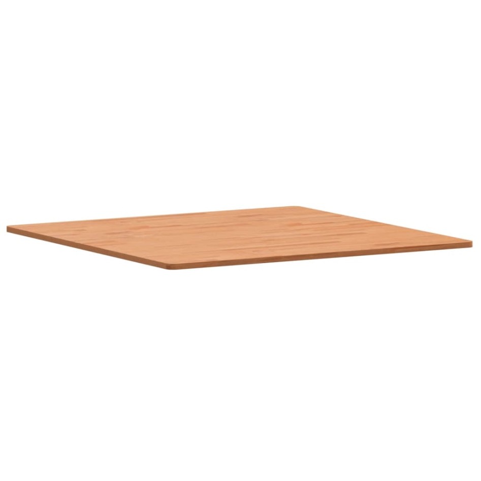 Tablero de mesa cuadrado de madera maciza de haya 90x90x1,5