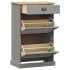 Zapatero VIGO madera maciza de pino gris 60x35x96